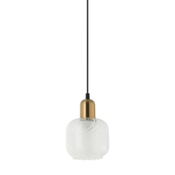 Italux LAMEZIA PND-67594-1-BRO+CL Lampă cu pendul 1x40W/E27 IP20