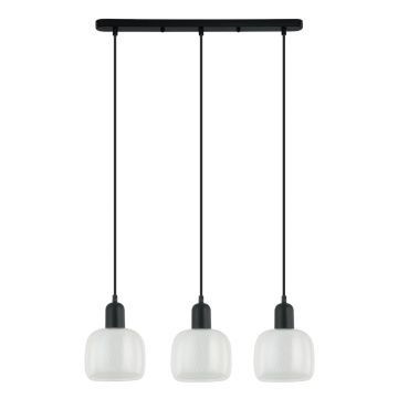Italux LAMEZIA PND-67594-3-BK+CL Lampă cu pendul 3x40W/E27 IP20