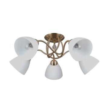 Italux Lugano PND-5643-5-HBR Lampă de tavan 5x40W/E27 IP20