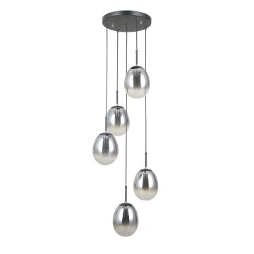 Italux Meolo PND-40825-5-BK Lampă cu pendul 5x40W/E14 IP20