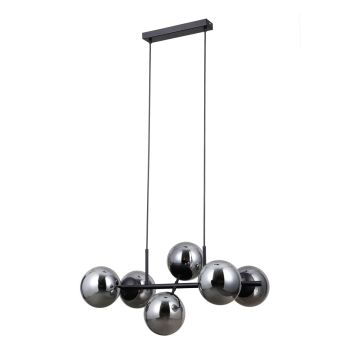 Italux Molite PND-1098-6-BK Lampă cu pendul 6x40W/E14 IP20