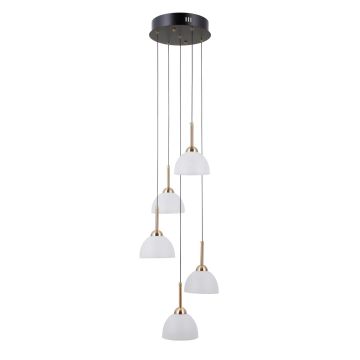 Italux Montiela PND-34374-5-BK Lampă cu pendul 5x25W/LED 3000K 1286lm IP20