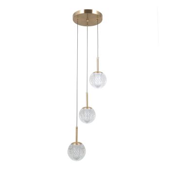 Italux Padri PND-40827-3-HBR-CL Lampă cu pendul 3x5W/G9 IP20