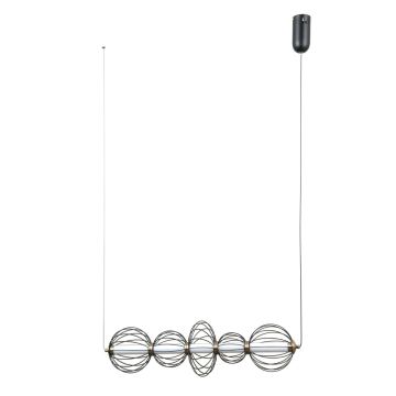 Italux Rabel PND-344221-5-BK Lampă cu pendul 5x18W/LED 3000K 1116lm IP20