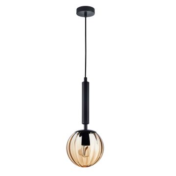 Italux RAVENA PND-2324-1 BK+AMB Lampă cu pendul 1x10W/E27 IP20