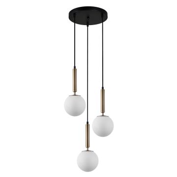 Italux Ravena PND-2324-3A GD+OPAL Lampă cu pendul 3x10W/E27 IP20