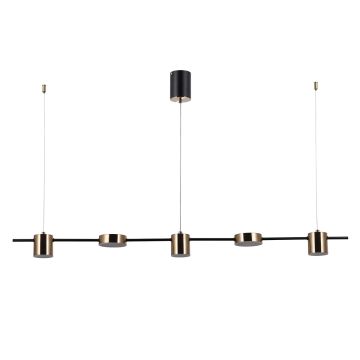 Italux REMDAL PND-16374-5-BK-3K Lampă cu pendul 30W/LED 3000K 2300LM IP20