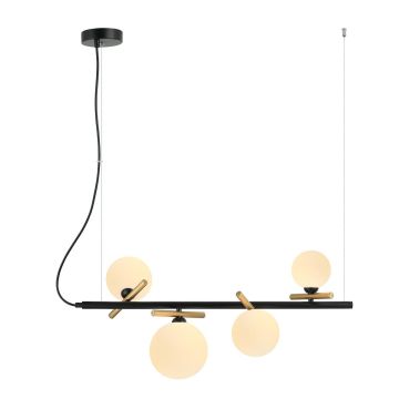 Italux REVERSO PND-5622-4-BK-W Lampă cu pendul 4x25W/G9 IP20