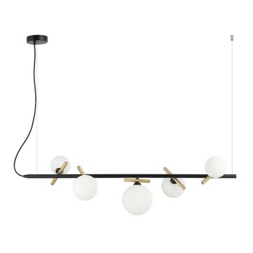 Italux REVERSO PND-5622-5-BK-W Lampă cu pendul 5x25W/G9 IP20