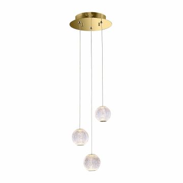 Italux Rosario PND-12220121-3A-GD Lampă cu pendul 3x12.6W/LED 3000K 840lm IP20