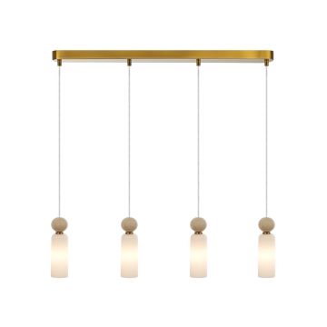 Italux Santos PND-95331-4-BRSS Lampă cu pendul 4x40W/G9 IP20