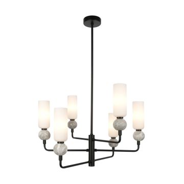 Italux Santos PND-95331-6-BK Lampă de tavan 6x40W/G9 IP20
