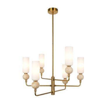 Italux Santos PND-95331-6-BRSS Lampă de tavan 6x40W/G9 IP20
