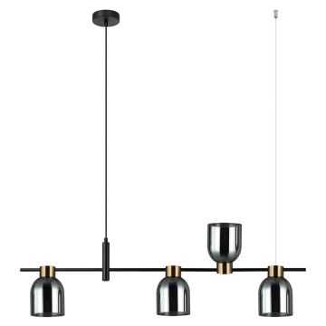 Italux SERVIO PND-66892-4-BK-SG Lampă cu pendul 4x40W/E14 IP20