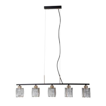 Italux Simona PND-40814-5-BK-HBR Lampă cu pendul 5x40W/E14 IP20