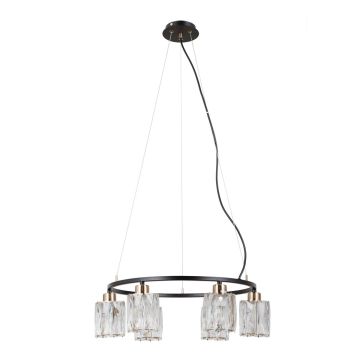Italux Simona PND-40814-6-BK-HBR Lampă cu pendul 6x40W/E14 IP20