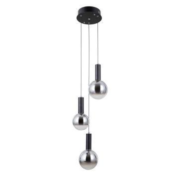 Italux Strela PND-34378-3S-BK Lampă cu pendul 3x15W/LED 3000K 1188lm IP20
