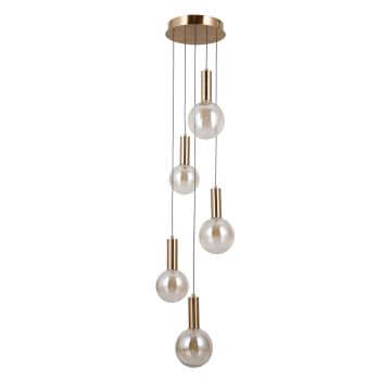 Italux Strela PND-34378-5S-HBR Lampă cu pendul 5x25W/LED 3000K 1450lm IP20