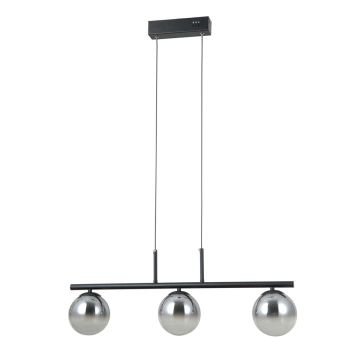 Italux Velada PND-34381-3-BK Lampă cu pendul 3x15W/LED 3000K 610lm IP20