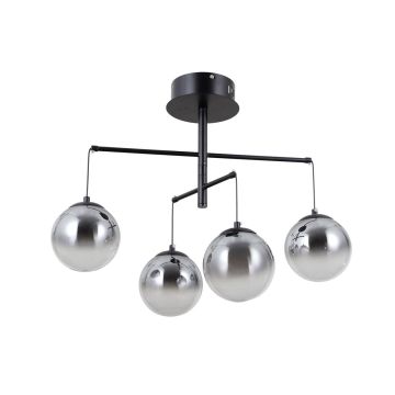 Italux Velada PND-34381-4-BK Lampă cu pendul 4x20W/LED 3000K 1810lm IP20