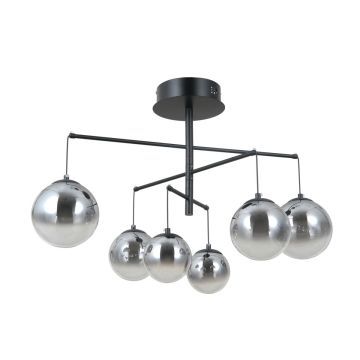 Italux Velada PND-34381-6-BK Lampă cu pendul 6x30W/LED 3000K 2010lm IP20
