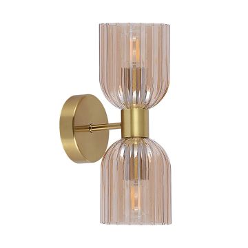 Light Prestige Piega LP-939/2W amber Aplique de perete 2x10W/E14 IP20