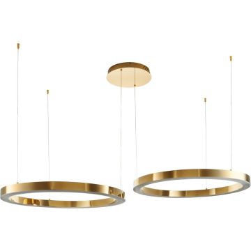 Step Into Design CIRCLE 2in1 DN924-60+80 gold Lampă cu pendul 2x72W/LED 3000K 5760lm IP20
