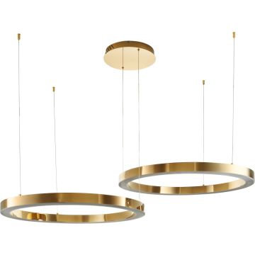 Step Into Design CIRCLE 2in1 DN924-80+80 gold Lampă cu pendul 2x80W/LED 3000K 6400lm IP20