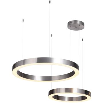 Step Into Design CIRCLE 2in1 ST-8848-60+80 nickel Lampă cu pendul 2x72W/LED 3000K 6840lm IP20