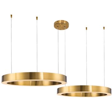 Step Into Design CIRCLE 2in2 ST-8848-100+120 brass Lampă cu pendul 2x112W/LED 3000K 10080lm IP20