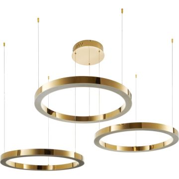 Step Into Design CIRCLE 3in1 DN924-40+60+80 gold Lampă cu pendul 3x93W/LED 3000K 7440lm IP20