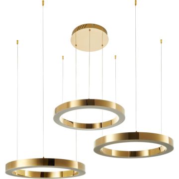 Step Into Design CIRCLE 3in1 DN924-60+60+60 gold Lampă cu pendul 3x80W/LED 3000K 9000lm IP20