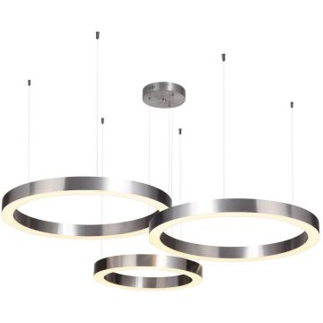 Step Into Design CIRCLE 3in1 ST-8848-40+60+60 nickel Lampă cu pendul 3x85W/LED 3000K 8075lm IP20