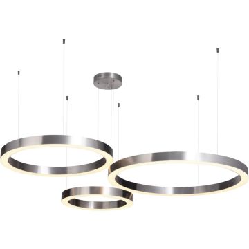 Step Into Design CIRCLE 3in1 ST-8848-40+60+80 nickel Lampă cu pendul 3x93W/LED 3000K 8835lm IP20