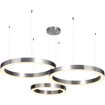 Step Into Design CIRCLE 3in1 ST-8848-60+60+80 nickel Lampă cu pendul 3x85W/LED 3000K 8075lm IP20