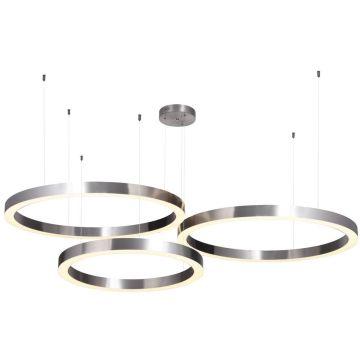 Step Into Design CIRCLE ST-8848-60+80+80 nickel Lampă cu pendul 3x112W/LED 3000K 10640lm IP20