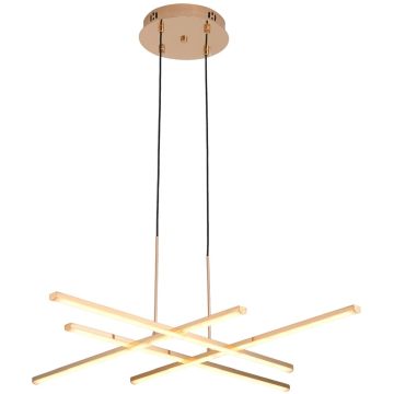 Step Into Design CRISS CROSS ST-MD240406-4 gold Lampă cu pendul 4x48W/LED 3000K 2880lm IP20