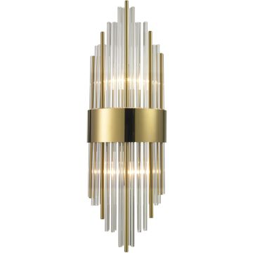 Step Into Design DRACO ST-88003W-S gold Aplique de perete 2x20W/E14 IP20