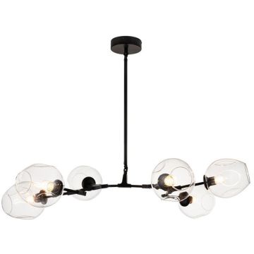 Step Into Design MODERN ORCHID ST-1232-6 black transparent Lampă de tavan 6x60W/E27 IP20
