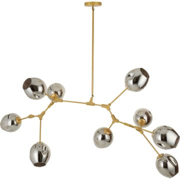 Step Into Design MODERN ORCHID ST-1232-9 gold smoky Lampă de tavan 9x60W/E27 IP20