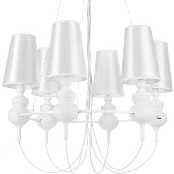 Step Into Design QUEEN ST-7105-6S white Candelabru