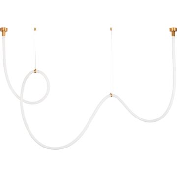 Step Into Design SNAKE MD1021-4 gold Lampă cu pendul 1x60W/LED 3000K IP20