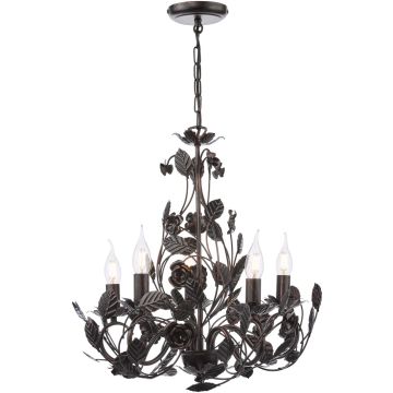 Dar Lighting Priscilla PRI0554 Lampă cu pendul 5x40w/e14