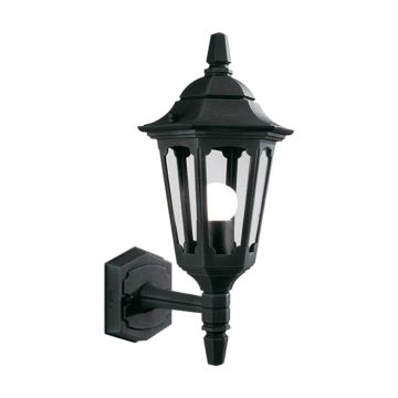 Elstead Lighting PARISH PRM1-BLACK Aplique de perete 1x60W/E27 IP44