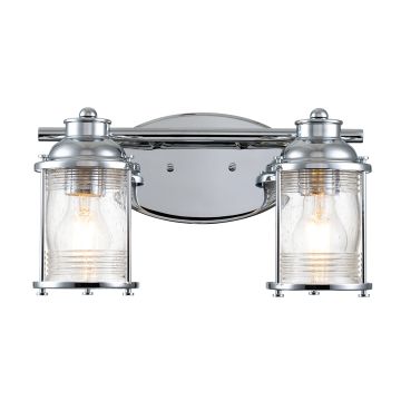 Quintiesse ASHLAND BAY QN-ASHLANDBAY2-PC-BATH Aplique de perete 2x60W/E27 IP44