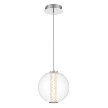 Quintiesse Atomo QN-ATOMO-1P-PC Lampă cu pendul 1x9W/LED 3000K 756lm IP20