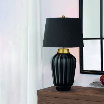 Quintiesse BEXLEY QN-BEXLEY-TL-BKBB Lampă de masă 1x60W/E27