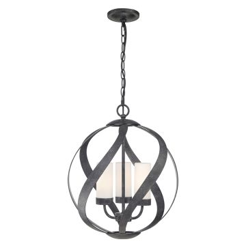 Quintiesse BLACKSMITH QN-BLACKSMITH-3P-OBK Lampă cu pendul 3x40W/E14 IP44