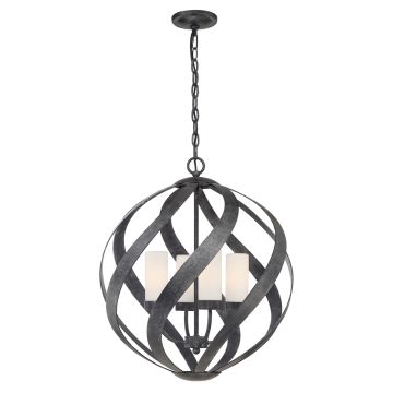 Quintiesse BLACKSMITH QN-BLACKSMITH-4P-OBK Lampă cu pendul 4x40W/E14 IP44
