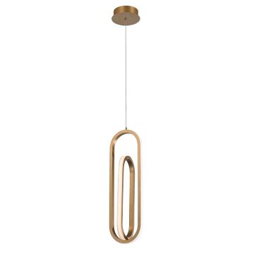 Quintiesse Demark QN-DEMARK-1P-BG Lampă cu pendul 1x28W/LED 3000K 1000lm IP20